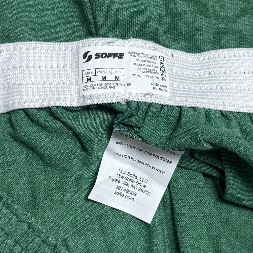 Soffe Short Shorts Juniper Green Poly/Cotton Blend Comfort Stretch Junior's M - Picture 6 of 10